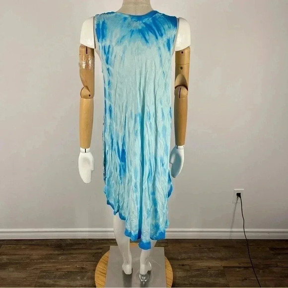 ❤️ Divine Sunset Romantic rayon dress asymmetrical hemmed OS - Picture 3 of 10